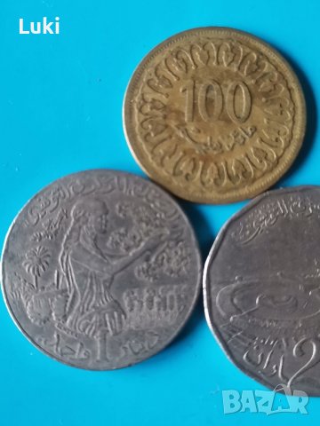 Лот  монети от Тунис , снимка 2 - Нумизматика и бонистика - 43252832