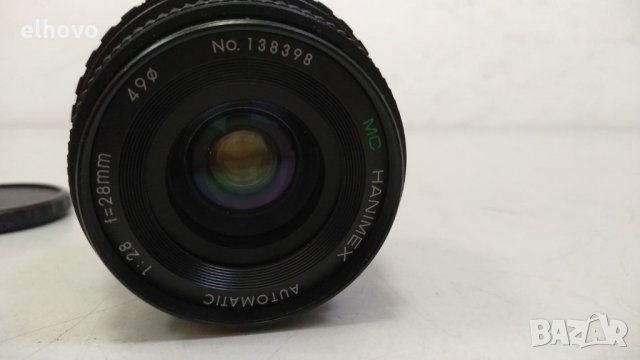 Обектив MC Hanimex 1 28 f=28mm ⌀49mm -, снимка 5 - Обективи и филтри - 33425023