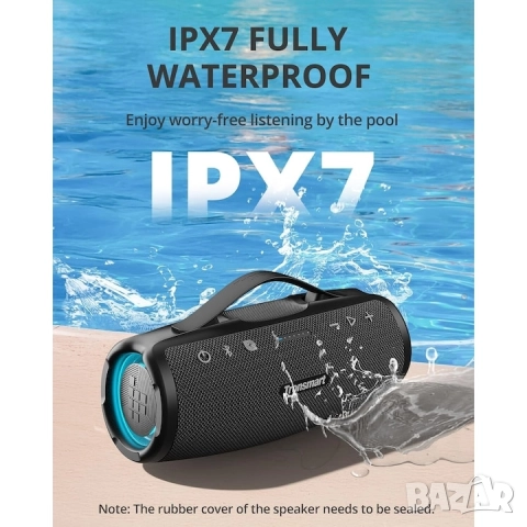 Безжичен високоговорител Tronsmart Mirtune S100 50W Bluetooth 5.3 IPX7, снимка 7 - Bluetooth тонколони - 52135898