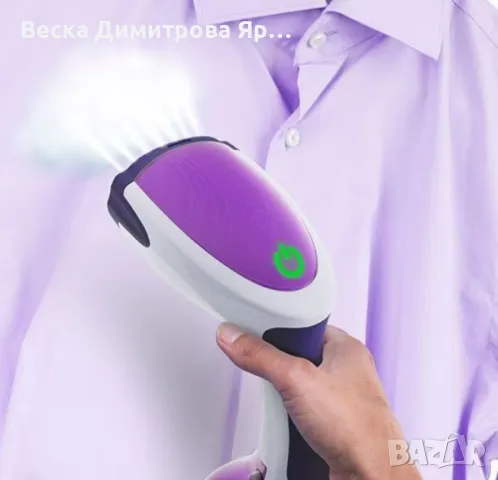 Уред за вертикално гладене с пара Voltz, 1000W, 280 мл., Бял с лилаво, снимка 5 - Други - 49214225