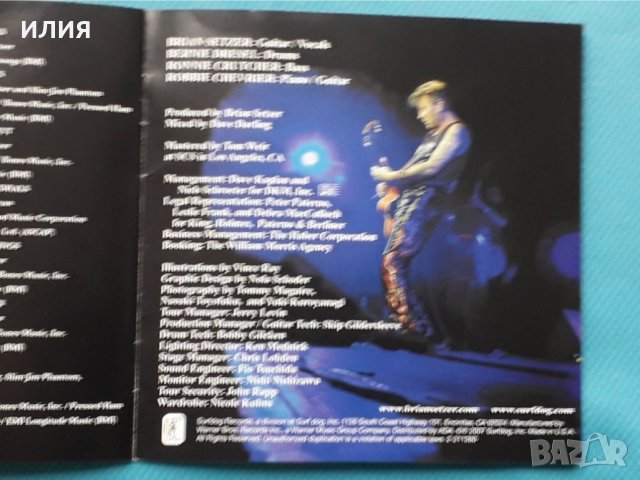 Brian Setzer And The Nashvillains – 2007 - Red Hot & Live!(Rockabilly,Rock & Roll), снимка 4 - CD дискове - 43042719