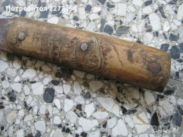 Стар овчарски нож с кания, снимка 4 - Антикварни и старинни предмети - 28460968