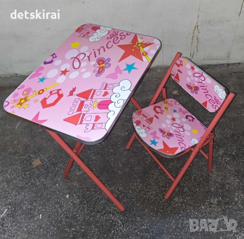 Сгъваем стол + маса Различни модели, снимка 3 - Мебели за детската стая - 49444423