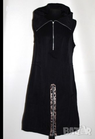 XL/XXL Черна рокля с апликации с животински принт

, снимка 2 - Рокли - 42940503
