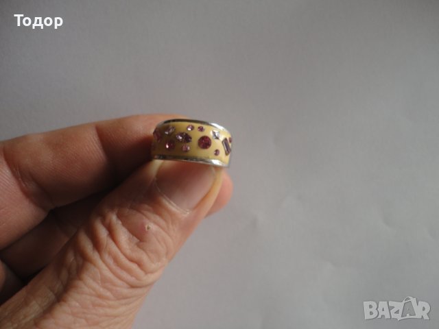 Невероятен сребърен пръстен с камъни 925, снимка 3 - Пръстени - 38766068