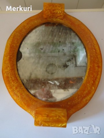 Старо огледало от каталин,изкуствен кехлибар, снимка 5 - Други стоки за дома - 33142071