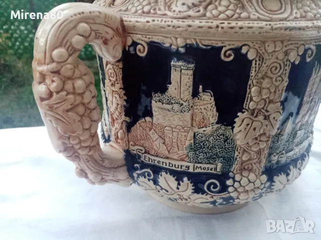 Винтидж немска керамика - сервиз за глювайн за 12 !, снимка 7 - Антикварни и старинни предмети - 47390083