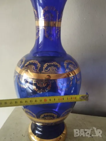 Стъклена ваза Бохемия, снимка 5 - Вази - 47588087