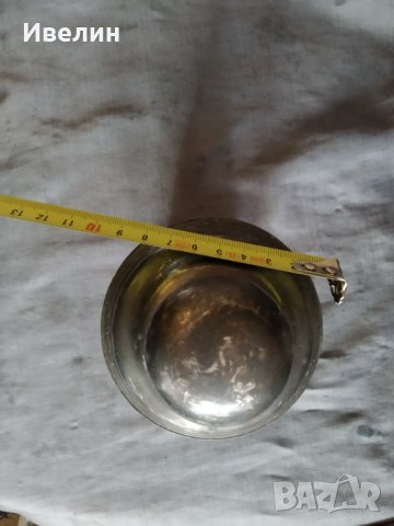 посребрен метален съд, снимка 3 - Антикварни и старинни предмети - 32883469