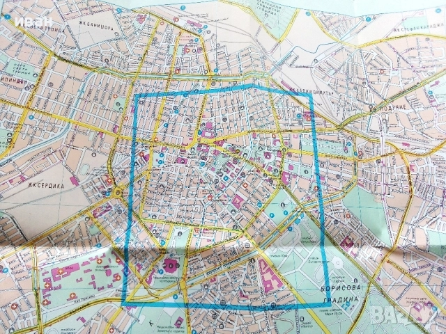 София - план указател М 1:15 000 - 1998г., снимка 3 - Енциклопедии, справочници - 52439380