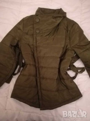 Маслено зелено яке, снимка 5 - Якета - 27815427