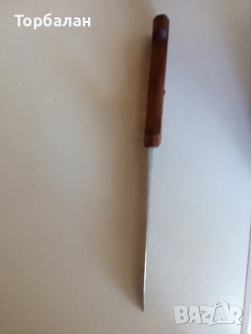 Кухненски нож с дървени чирени , снимка 4 - Прибори за хранене, готвене и сервиране - 50895237
