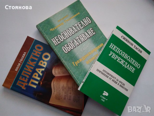 "Деликтно право", "Непозволено увреждане"; "Неоснователно обогатяване", снимка 17 - Специализирана литература - 38746735