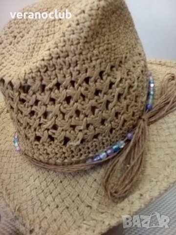 Дамска лятна шапка Каубойска, снимка 2 - Шапки - 28862402