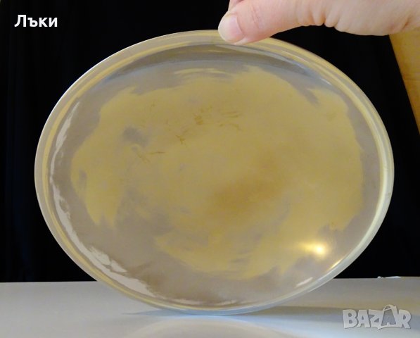 Старинна посребрена фруктиера от месинг 25 см. , снимка 2 - Антикварни и старинни предмети - 26872546