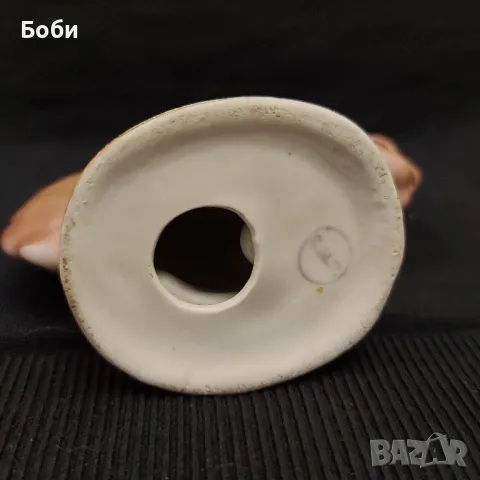 Стара Българска Порцеланова Фигура СИП Катерица Рядка Разцветка, снимка 8 - Колекции - 48811741