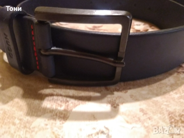 HUGO BOSS Оригинал Нов Мъжки Колан от Естествена Кожа 115см., снимка 4 - Колани - 52656863