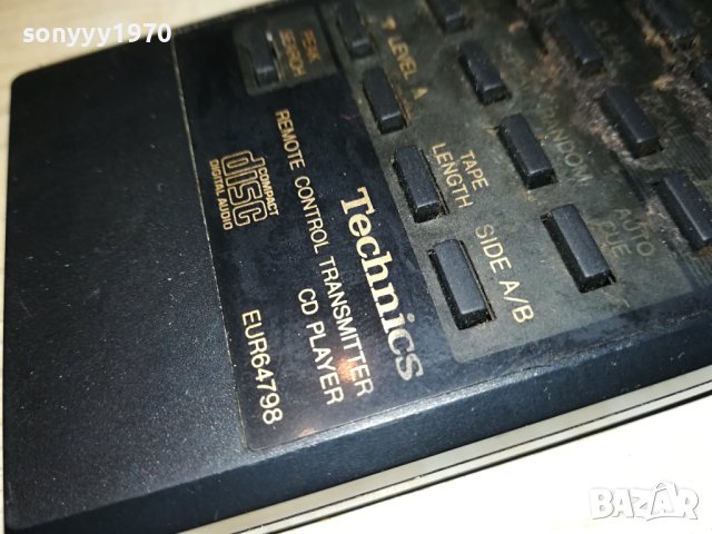 TECHNICS EUR64798 CD REMOTE-ВНОС SWISS 3011231009, снимка 10 - Ресийвъри, усилватели, смесителни пултове - 43209126