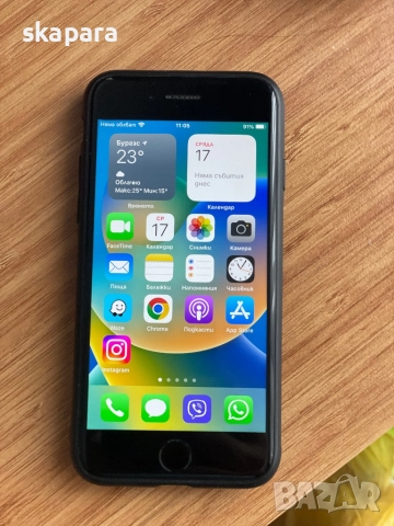 Продава се iPhone 8 – Черна класика, батерия 100%! , снимка 1