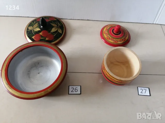 Дървени кутии хохлома , снимка 12 - Други стоки за дома - 49173744