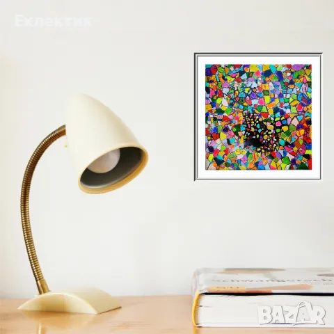 Мозайка. Акрил върху керамична плоча. Оригинал, снимка 10 - Декорация за дома - 48403763