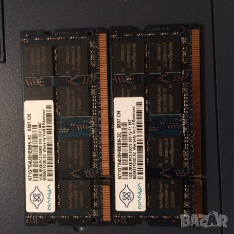 2 платки по 1гб RAM за лаптоп, снимка 1
