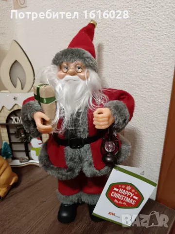 Декоративна фигура на дядо Коледа., снимка 4 - Декорация за дома - 48484056