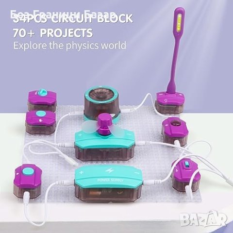 Нов Научен Комплект Jacootoys - Електронни Схеми и Игри за Деца, снимка 7 - Образователни игри - 43688157