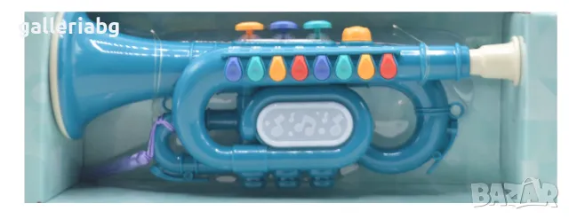 музикален тромпет със светлина и звук, снимка 3 - Музикални играчки - 47970625