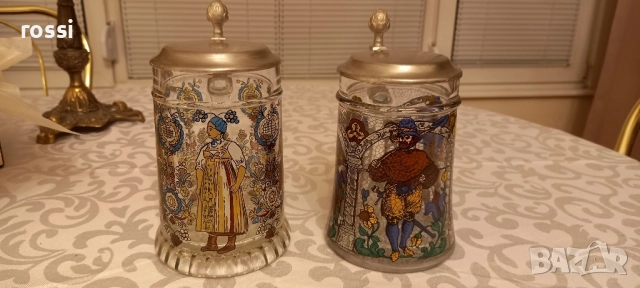 Vintage. Нови. BMF. Рисувани немски халби 0,5 л. Халба.