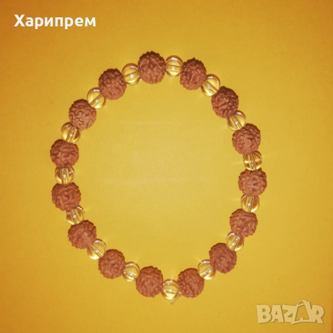 Гривни с рудракши и кристали, снимка 6 - Гривни - 52793669