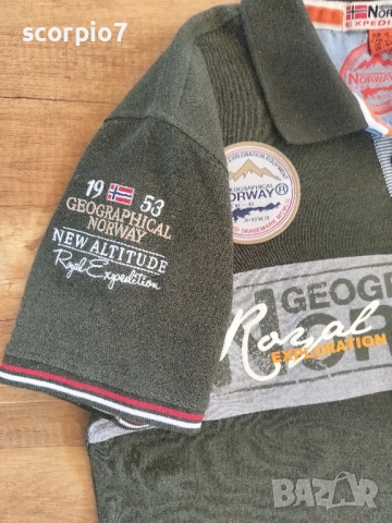 Тениска с яка Geographical Norway, снимка 6 - Тениски - 51542818