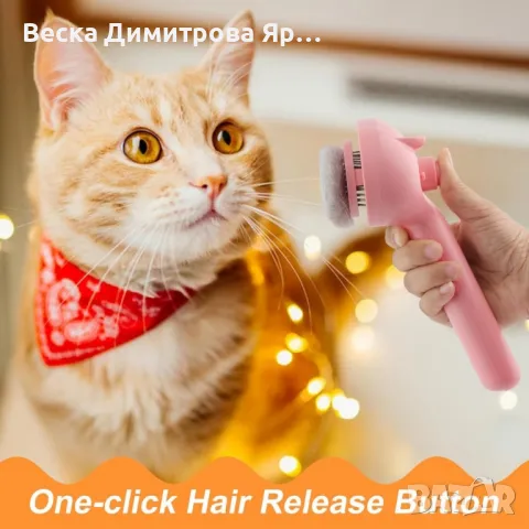 Парна четка 4 в 1 за домашни любимци - Перфектната грижа за вашите космати приятели, снимка 4 - Друга електроника - 47907204