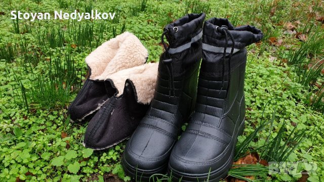 Зимни Олекотени Ботуши с Термо Чорап , снимка 3 - Мъжки ботуши - 26663993