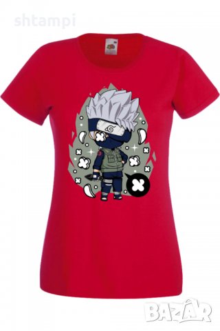 Дамска тениска Naruto Kakashi 01,Анимация,игра,Празник,Повод., снимка 4 - Тениски - 37945880