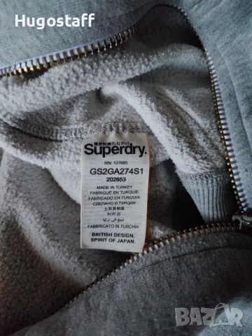 Оригинален Superdry Дамски суичър худи горнище качулка цип М, снимка 7 - Якета - 52092358