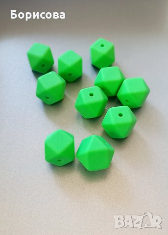 Силиконовото мънисто многоъгълник за бебешка залъгалка, снимка 4 - Други - 34632473