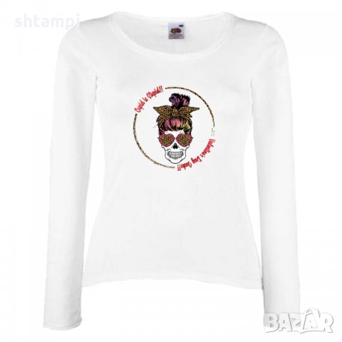 Дамска тениска Свети Валентин Skull Valentine's 10, снимка 8 - Тениски - 35582074