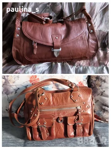 Винтидж аутлет! / Две Чанти от естествена кожа "Jucy Couture", "Adax" / genuine leather 