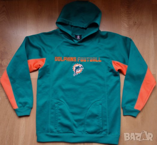 NFL Miami Dolphins - спортно горнище суичър с качулка, снимка 4 - Спортни дрехи, екипи - 43352542