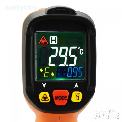 Безконтактен термометър с термодвойка и измерване на влажност -50C - +800C , снимка 10 - Други инструменти - 33286024