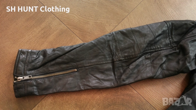 Jack & Jones Lamb Leather Jacker Размер M мъжко яке естествена кожа 4-57, снимка 7 - Якета - 52226773