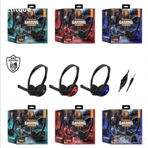 Геймърски слушалки с кабел и вграден микрофон AKZ GM-006 - EP44, снимка 7 - Други стоки за дома - 52819095