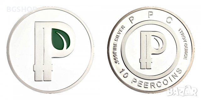 10 Peercoins ( PPC ) - Silver, снимка 1 - Нумизматика и бонистика - 38573797