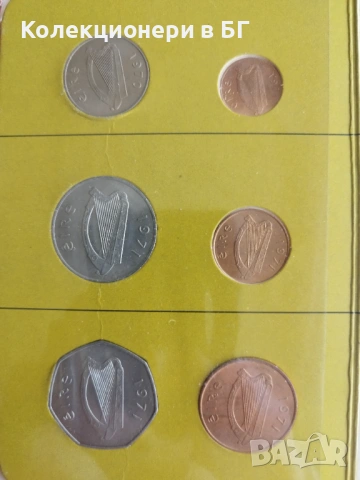 СЕТ С ШЕСТ МОНЕТИ ОТ ИРЛАНДИЯ /виж описанието/, снимка 5 - Нумизматика и бонистика - 53433117