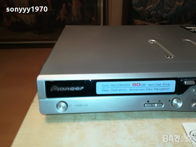 pioneer dvr-433h-s hdd/dvd recorder-germany 1806211015, снимка 6 - Плейъри, домашно кино, прожектори - 33254915