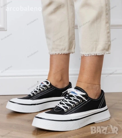 Дамски кецове на платформа Greta, 3цвята , снимка 5 - Кецове - 51077270