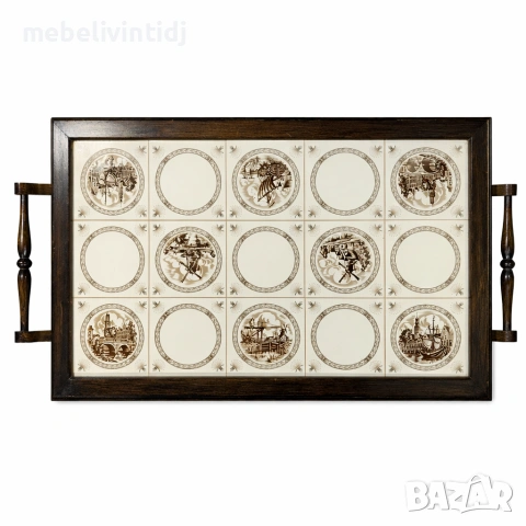 Антична сервираща количка за чай и напитки, снимка 2 - Маси - 53557445