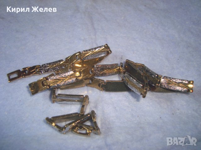 КРАСИВ МОДЕН СТОМАНЕН АРТ ЛАНЕЦ с ЖЪЛТА и БЯЛА ПОЗЛАТА 28013, снимка 10 - Колиета, медальони, синджири - 37065256