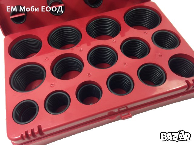 Комплект Гумени О-пръстени Уплътнения Уплътнителен пръстен 407 броя, снимка 2 - Аксесоари и консумативи - 32209517